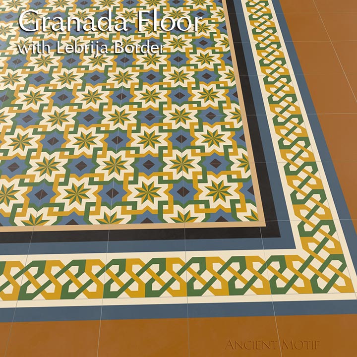Ancient Motif Encaustic Cement Tile Floors